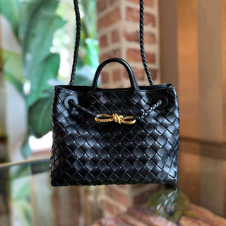 BOTTEGA VENETA Andiamo Lambskin Leather Tote Bag