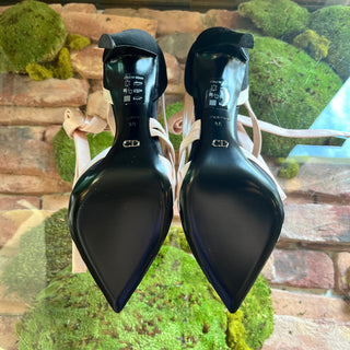 DIOR Black Satin Ballet Pumps SZ 38 (8 US)
