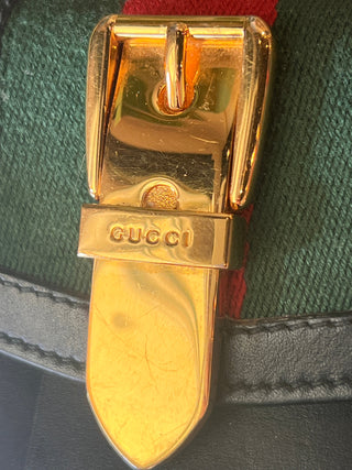 GUCCI Web Canvas Compact Wallet