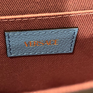 VERSACE La Medusa Small Leather Flap Shoulder Bag
