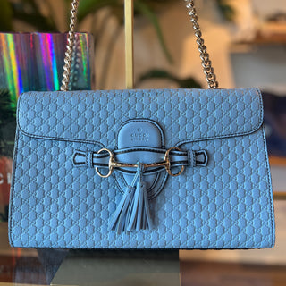 GUCCI Emily Guccissima Medium Shoulder Bag