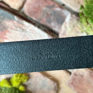 SAINT LAURENT Celtique Monogram Leather Belt
