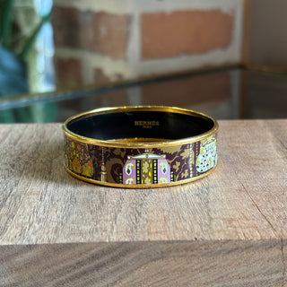 HERMES Purple Coin Purse Bangle