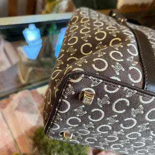 CELINE Vintage C Macadam Small Square Tote
