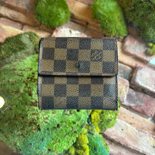 LOUIS VUITTON Damier Ebene French Purse