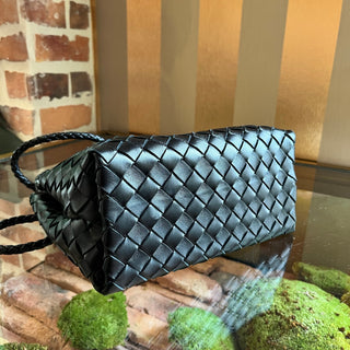 BOTTEGA VENETA Andiamo Lambskin Leather Tote Bag