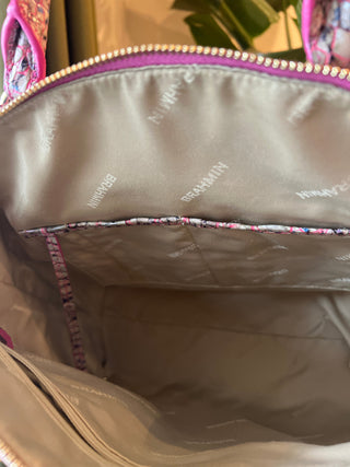 BRAHMIN Pink Cobra Large Duxbury Satchel