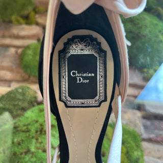 DIOR Black Satin Ballet Pumps SZ 38 (8 US)