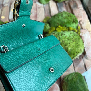 GUCCI Super Mini Dionysus Emerald Crystal Dollar Calfskin Crossbody Bag