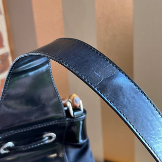 GUCCI Bamboo Sling Nylon Vintage Shoulder Bag