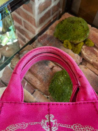 PRADA Pink Mini Canapa Tote