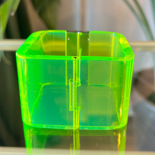 BOTTEGA VENETA Green Acrylic Clamper Bracelet