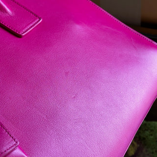 SAINT LAURENT Sac de Jour Small Pink Leather Tote Bag