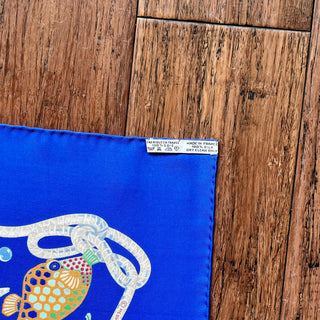 HERMES Grands Fonds 90 Silk Scarf