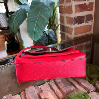 LOUIS VUITTON MyLockMe Chain BB Red Leather Crossbody bag