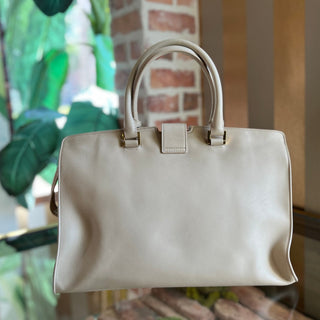 SAINT LAURENT Classic Y Cabas Medium Light Beige Calfskin Tote