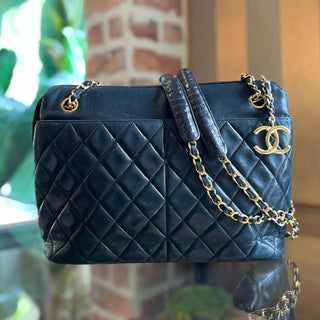 CHANEL Quilted Lambskin Vintage CC Shoulder Bag
