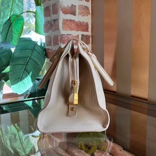 SAINT LAURENT Classic Y Cabas Medium Light Beige Calfskin Tote