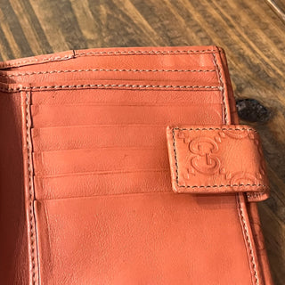 GUCCI GG Pierce Salmon Guccissima Leather Tri-Fold Wallet
