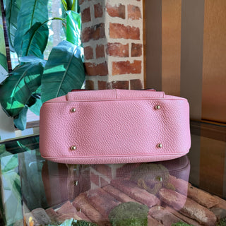 GUCCI Anita Pink Calfskin Bamboo Shoulder Bag ADI11213