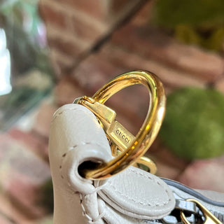 GUCCI Aphrodite Small Mystic White Goatskin Shoulder Bag