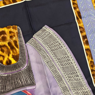 HERMES Selle D'Offizier en Grande Silk Scarf