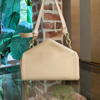 BOTTEGA VENETA The Tip Beige Leather Shoulder Bag ADI11214