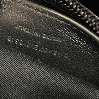 SAINT LAURENT YSL College Black Sheepskin Matelassé Chevron Monogram Shoulder Bag