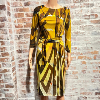 EMILIO PUCCI Printed Rayon Dress SZ4