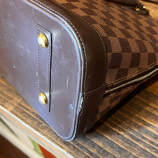 LOUIS VUITTON Alma PM Damier Ebene Canvas Satchel