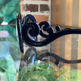 PRADA SPR27N Acetate Baroque Round Sunglasses