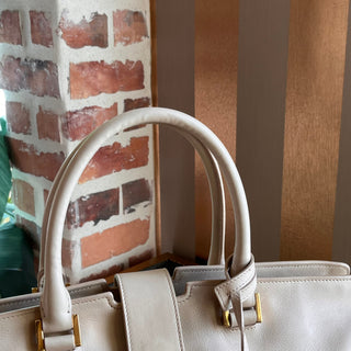 SAINT LAURENT Classic Y Cabas Medium Light Beige Calfskin Tote