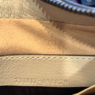 GUCCI Aphrodite Small Mystic White Goatskin Shoulder Bag