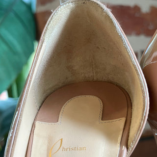 CHRISTIAN LOUBOUTIN Iriza Patent Calf Leather Pumps SZ36.5(6.5US)
