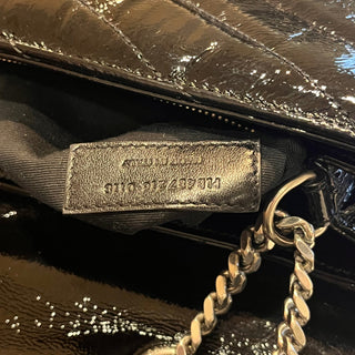 SAINT LAURENT Loulou Medium Y Quilted Patent Shoulder Bag