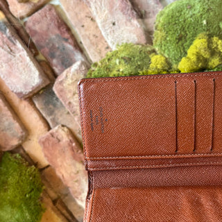 LOUIS VUITTON Vintage French Brown Monogram Canvas Wallet