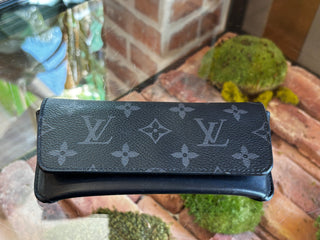 LOUIS VUITTON Monogram Eclipse Woody Glasses Case