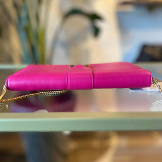 Saint Laurent Bubblegum Classic Y Ligne Chain Wallet