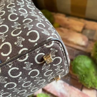 CELINE Vintage C Macadam Small Square Tote