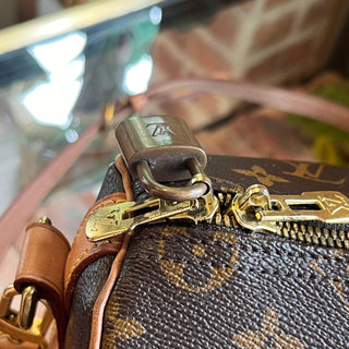 LOUIS VUITTON Speedy 35 Monogram Canvas Bandouliere Satchel