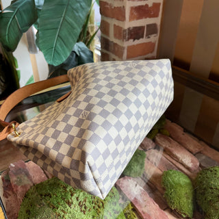 LOUIS VUITTON Graceful PM Damier Azur Canvas Hobo Bag