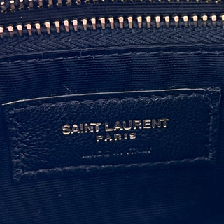 SAINT LAURENT Loulou Puffer Quilted Mini Green Shoulder Bag
