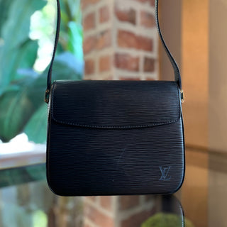 LOUIS VUITTON Bucci Black Epi Vintage Shoulder Bag