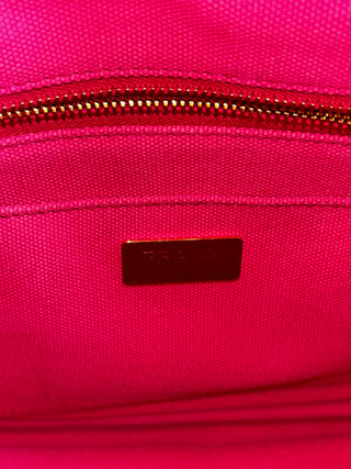 PRADA Pink Mini Canapa Tote
