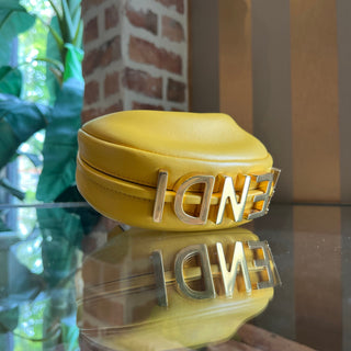 FENDI Fendigraphy Nano Yellow Handbag