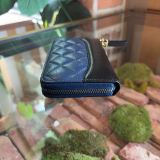 CHANEL Aged Calfskin Quilted Small Gabrielle Zip Around Wallet