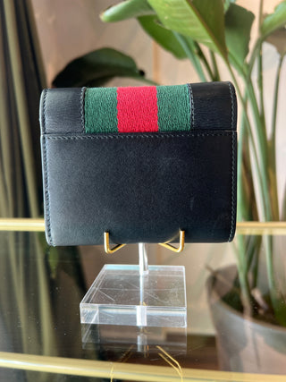 GUCCI Web Canvas Compact Wallet