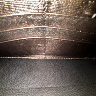 BOTTEGA VENETA Metallic Intrecciato Long Wallet