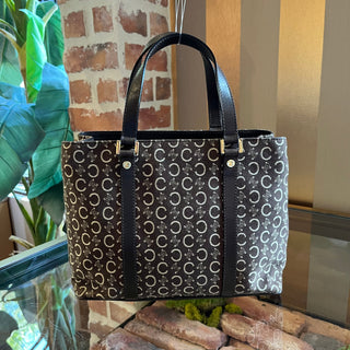 CELINE Vintage C Macadam Small Square Tote