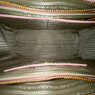 PRADA Galleria Pink Bicolor Saffiano Large Tote
